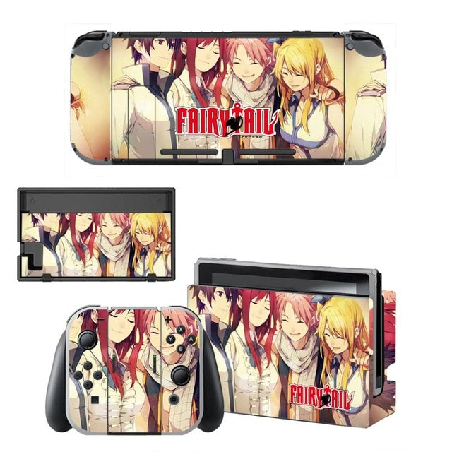 Sticker Nintendo Switch Fairy Tail Autocollant Console & Manette