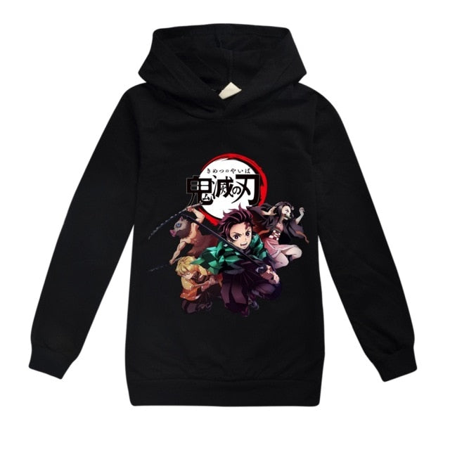 Sweat Enfant Demon Slayer noir