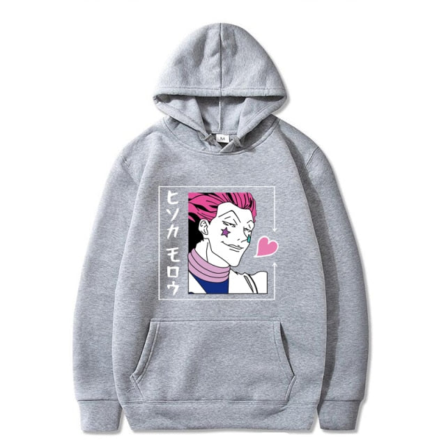 Sweat A Capuche Hisoka Manga Hunter x Hunter gris