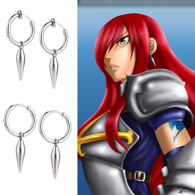 Boucles d'Oreille Fairy Tail Erza