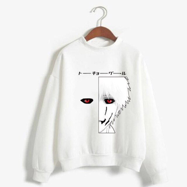 Pull Tokyo Ghoul Ken Kaneki blanc