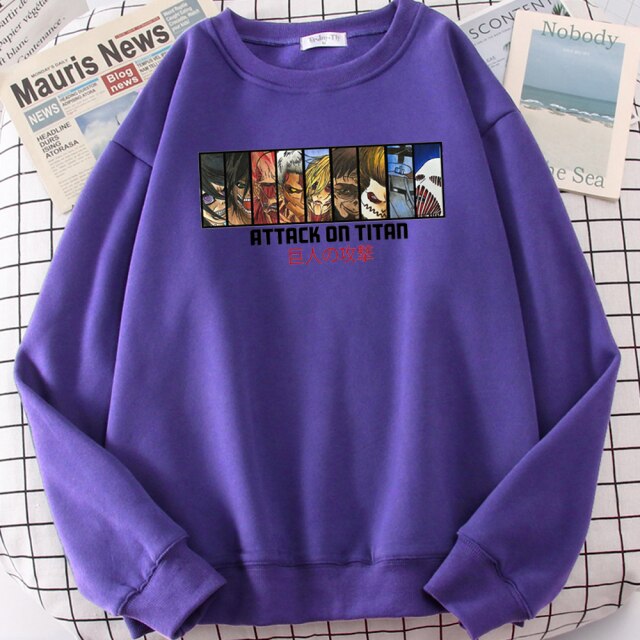 Pull Titans Primordiaux Attaque Des Titans violet
