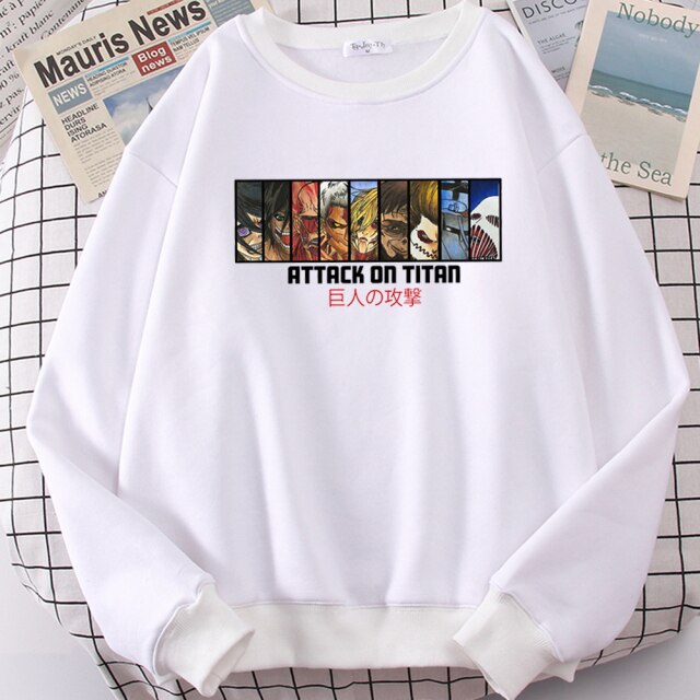 Pull Titans Primordiaux Attaque Des Titans blanc