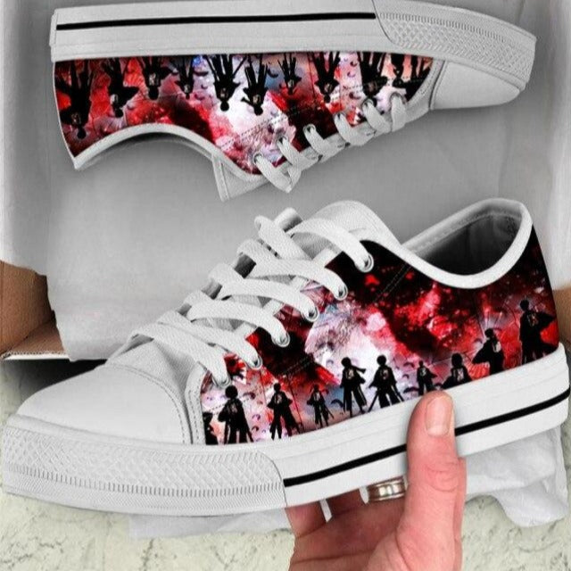 Chaussures Fermées Bataillon d'Exploration Attaque Des Titans Baskets Sneakers Adulte Homme Femme