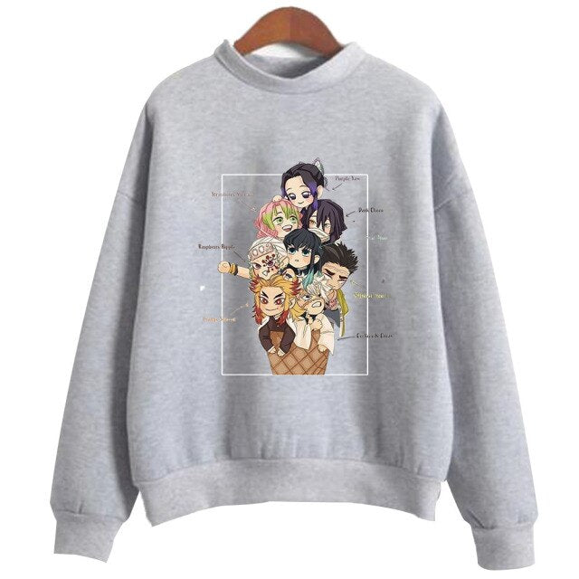 Pull Manga Demon Slayer gris