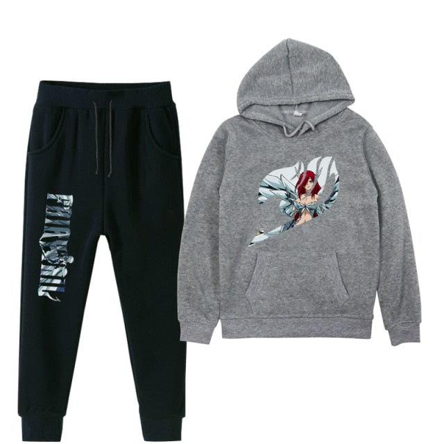 Ensemble Sweat & Pantalon Enfant Fairy Tail gris noir