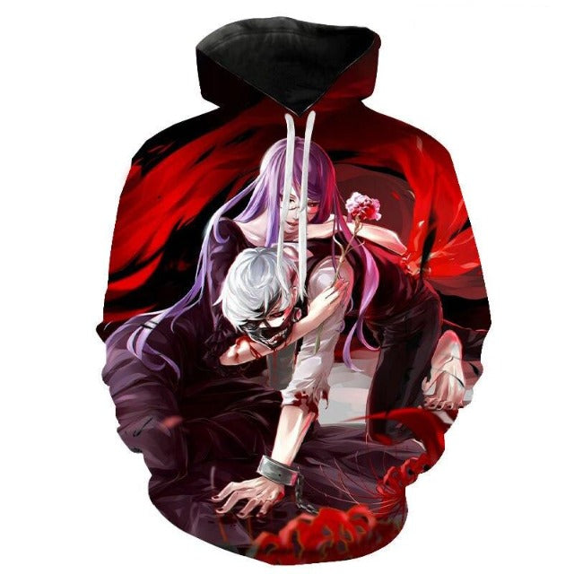 Sweat Enfant Rize & Ken Kaneki Tokyo Ghoul Pull Garçon Fille