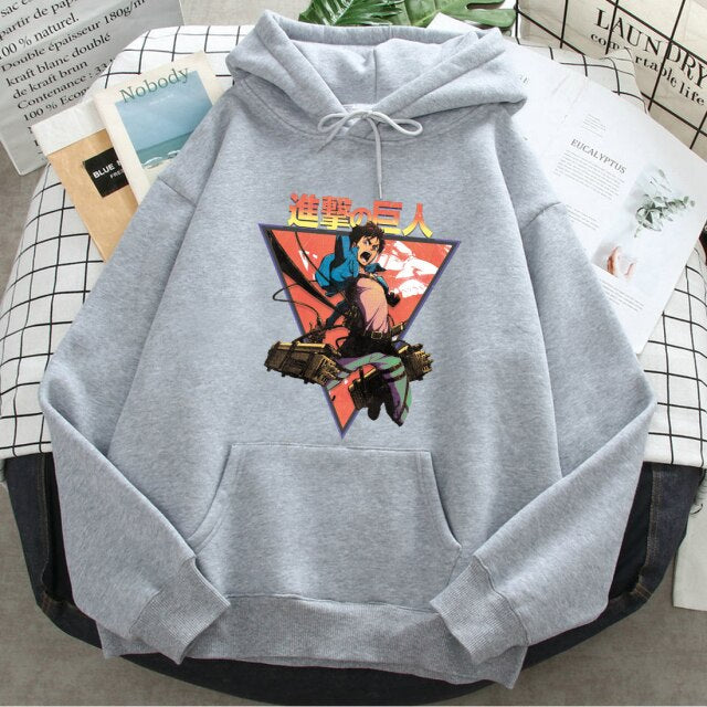 Hoodie Eren Jäger Attaque Des Titans gris