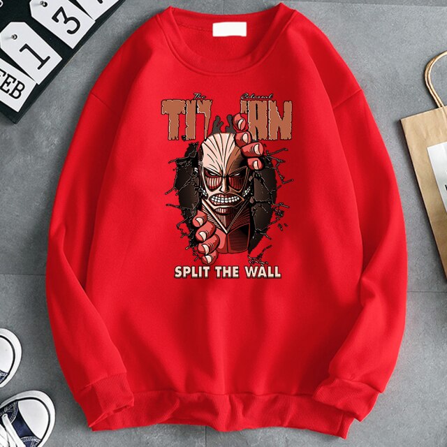 Pull Titan Colossal Attaque Des Titans rouge