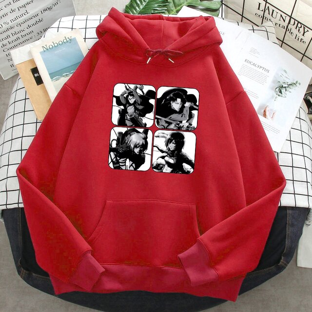 Sweat Armin Mikasa Eren Livai Attaque Des Titans rouge