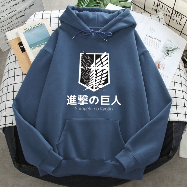 Sweat Shingeki no Kyojin Ailes de la Liberté bleu