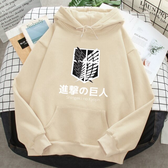 Sweat Shingeki no Kyojin Ailes de la Liberté beige