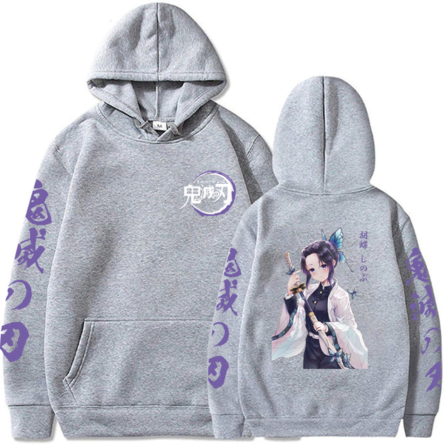 Sweat Shinobu Kocho Demon Slayer gris