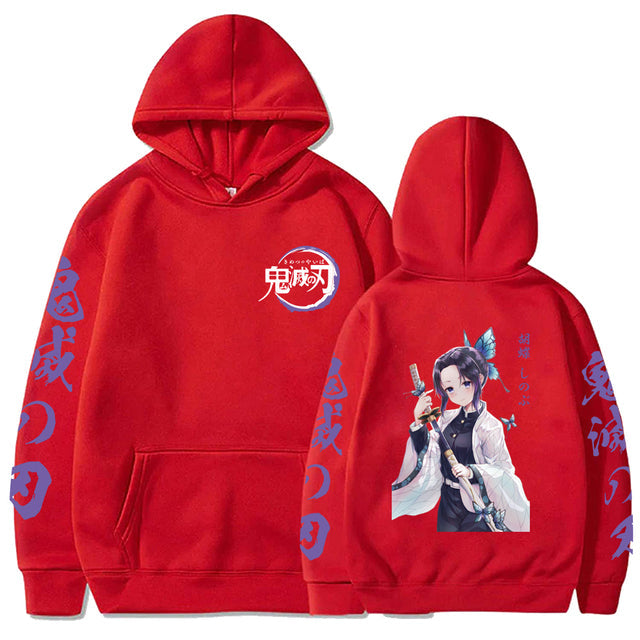 Demon Slayer Shinobu Kocho Langarm-Sweatshirt für Erwachsene, Herren und Damen