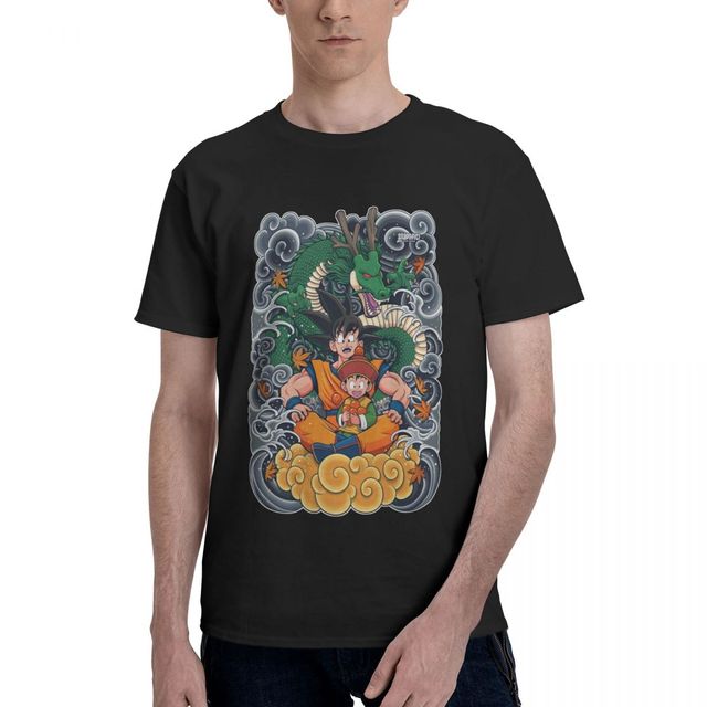 T-shirt Goku Gohan Dragon Ball Manga Floqué Adulte Homme Femme Courtes Manches
