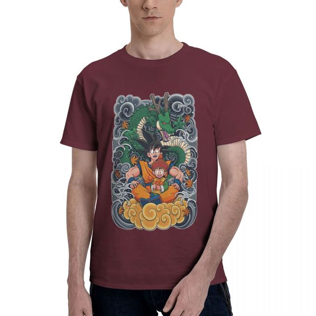 T-shirt Goku Gohan Dragon Ball Manga Floqué Adulte Homme Femme Courtes Manches