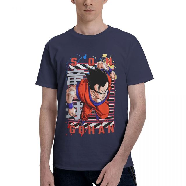T-shirt Gohan Ultime Dragon Ball Manga Floqué Adulte Homme Femme Courtes Manches