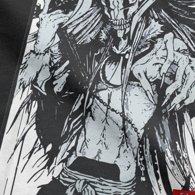 T-Shirt Ichigo Hollow Manga Bleach Floqué Adulte Homme Femme Courtes Manches