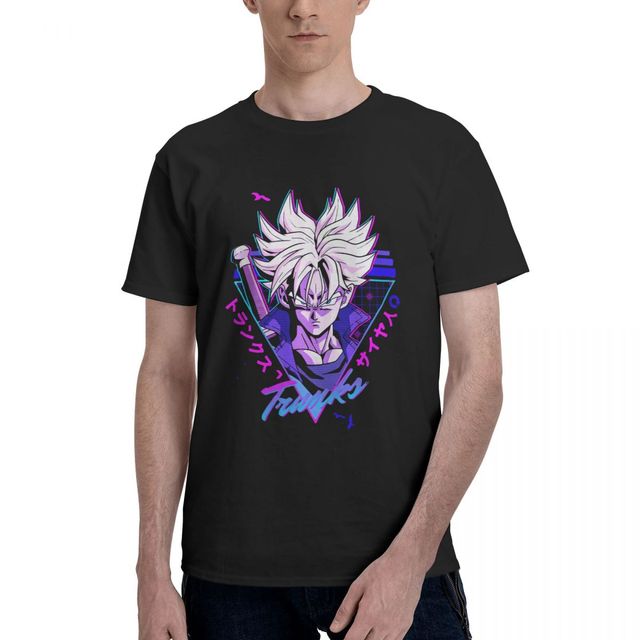 T-shirt Trunks du Futur Dragon Ball Manga Floqué Adulte Homme Femme Courtes Manches