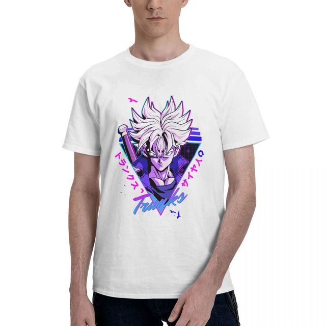 T-shirt Trunks du Futur Dragon Ball Manga Floqué Adulte Homme Femme Courtes Manches
