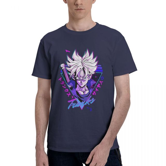 T-shirt Trunks du Futur Dragon Ball Manga Floqué Adulte Homme Femme Courtes Manches