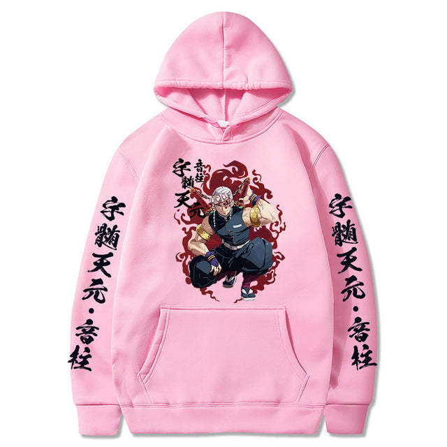 Sweat à Capuche Demon Slayer Tengen Adulte Homme Femme Manches Longues