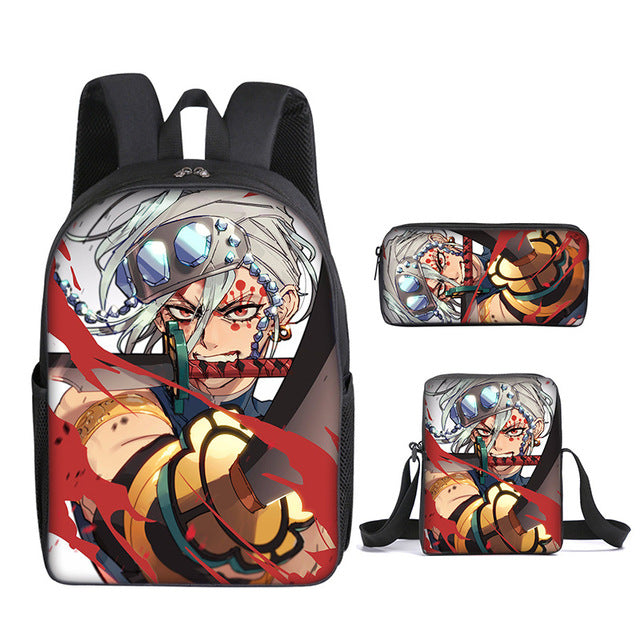 Cartable Tengen Uzui Demon Slayer Ensemble 3 Pièces