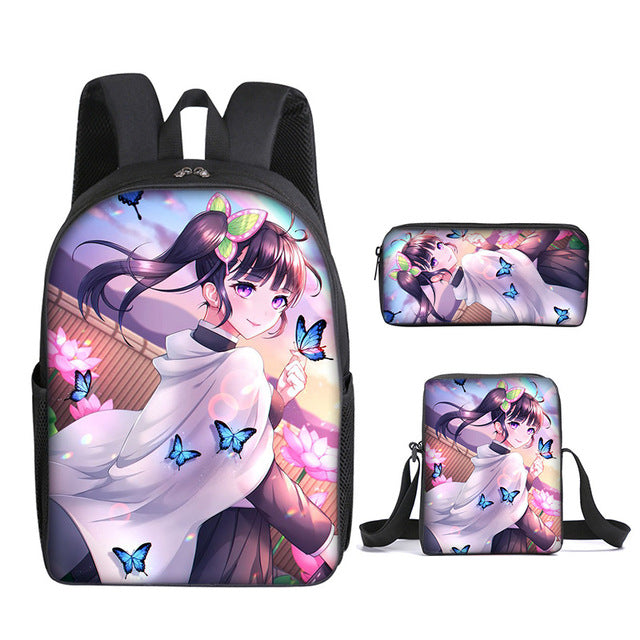 Cartable Kanao Demon Slayer Ensemble 3 Pièces