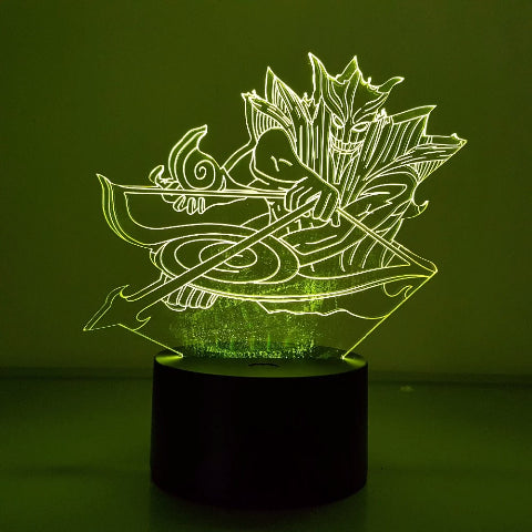 Lampada al neon Susanoo a LED per la decorazione del comodino o dell'ufficio Manga Naruto