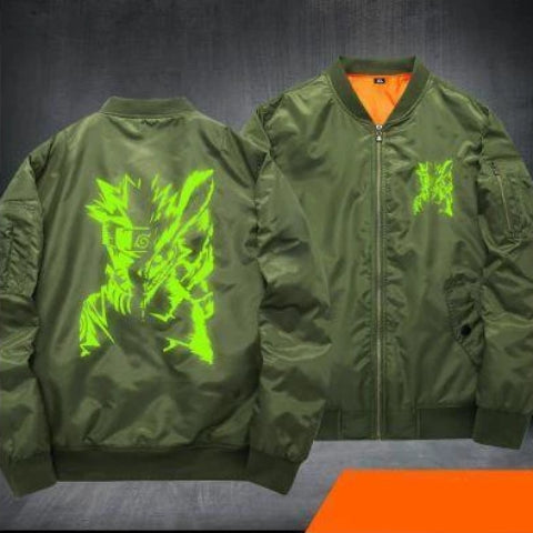 Veste Naruto Uzumaki Olive