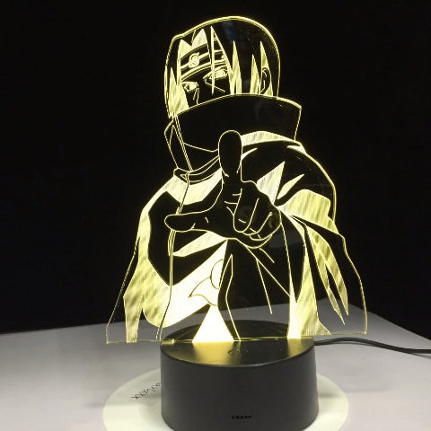 Lampe de Chevet Naruto Led Neon À Poser Bureau Déco Manga