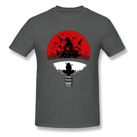 T-Shirt Clan Uchiwa Gris Foncé