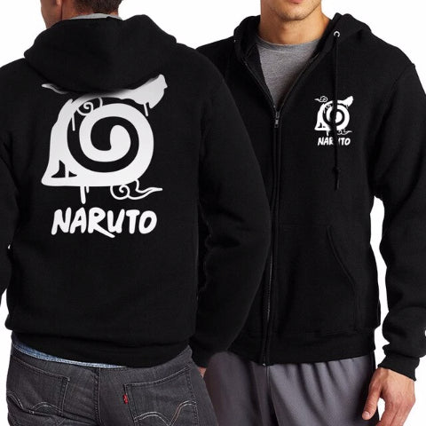 Boruto Jacke Erwachsene Männer Frauen Fleece Zwischensaison Kapuzen Manga Naruto Mantel Jacke