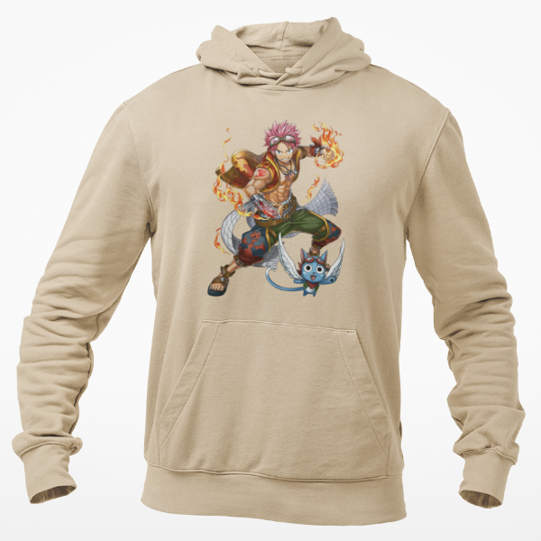 Sweat Happy et Natsu Fairy Tail beige