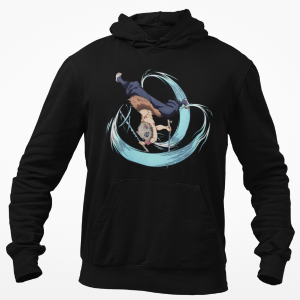 Sweat à Capuche Inosuke Demon Slayer noir