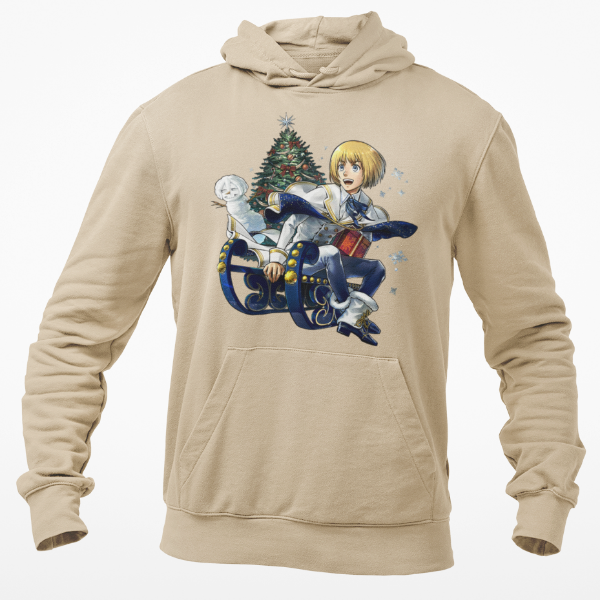 Sweat Armin Noël Attaque Des Titans beige