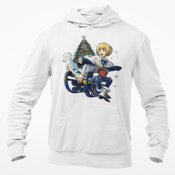 Sweat Armin Noël Attaque Des Titans blanc