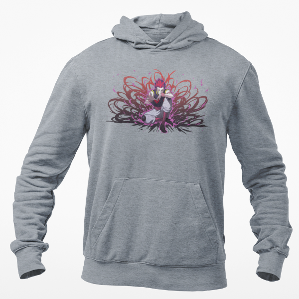 Sweat A Capuche Hisoka Gum HxH gris
