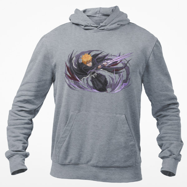 Sweat Ichigo Bankai Manga Bleach gris