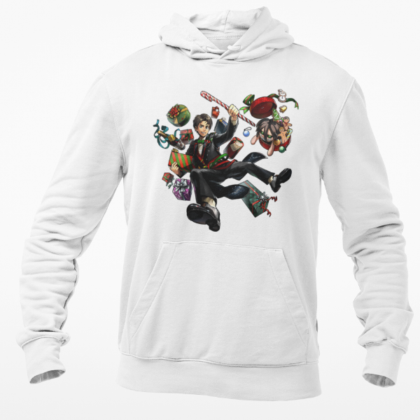 Sweat Eren Noël Attaque Des Titans blanc