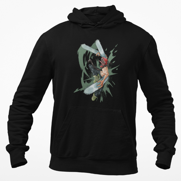 Sweat Chainsaw Man Adulte noir
