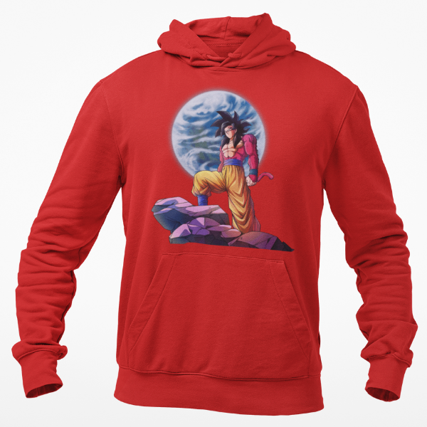 Sweat Goku SSJ4 Lune Manga Dragon Ball Z rouge