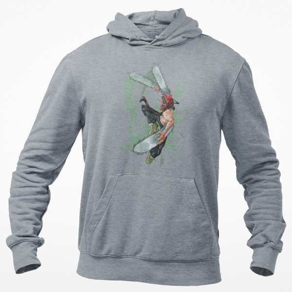 Sweat Chainsaw Man Adulte gris
