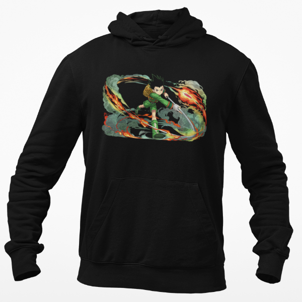 Sweat A Capuche Gon Freecss Hunter x Hunter noir