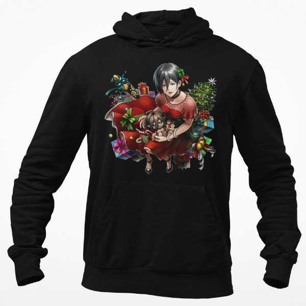 Sweat Mikasa Noël Attaque Des Titans noir