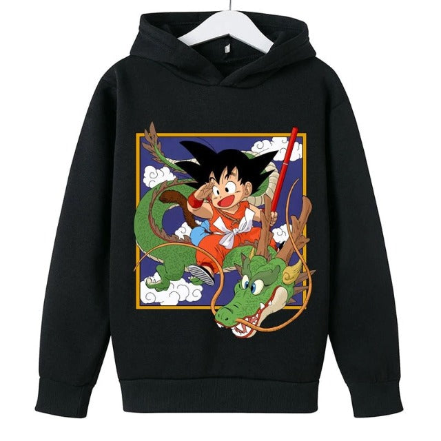 Sweat Enfant Dragon Ball Goku & Shenron NOIR
