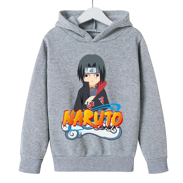 Sweat Enfant Naruto Itachi Uchiha gris
