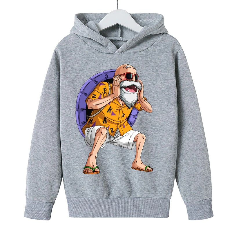 Sweat Enfant Dragon Ball Pull Tortue Géniale GRIS