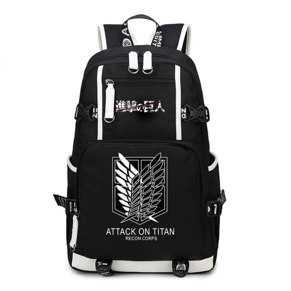 Sac à Dos Phosphorescent L'Attaque Des Titans Shingeki No Kyojin - Logo Section