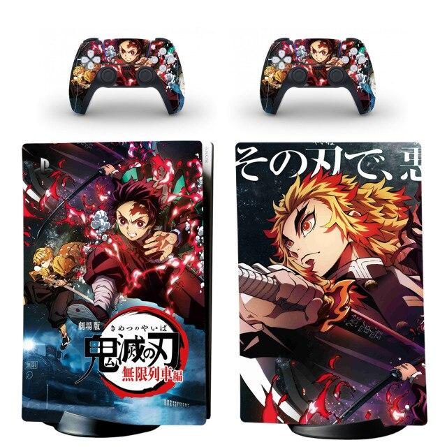 Sticker Autocollant PS5 Demon Slayer